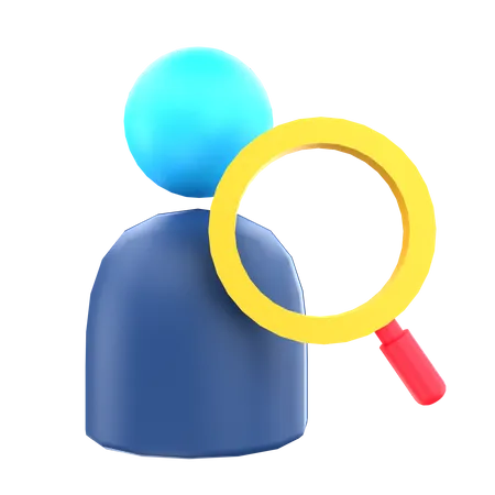 Searching Employe  3D Icon