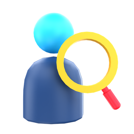 Searching Employe 3D Icon