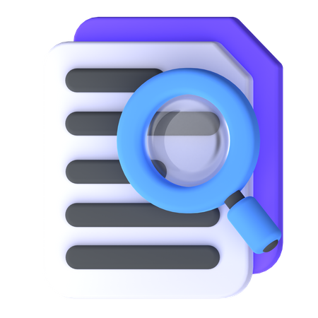 Searching File  3D Icon