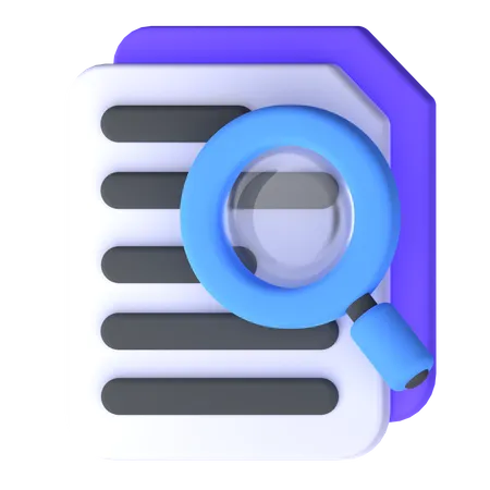 Searching File  3D Icon