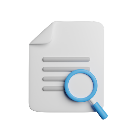 Searching File  3D Icon