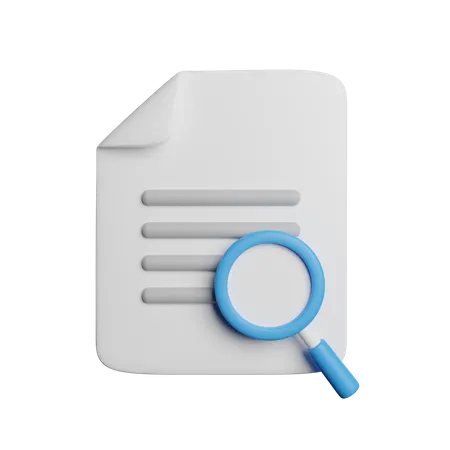 Searching File  3D Icon