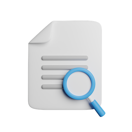 Searching File 3D Icon