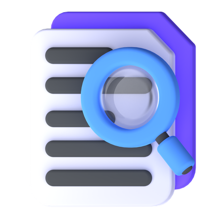 Searching File  3D Icon