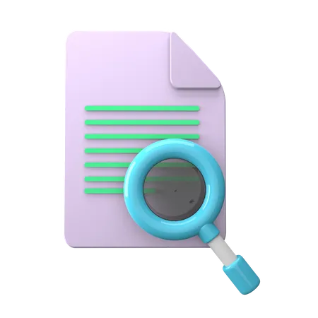 Searching File  3D Icon