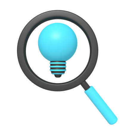 Searching Idea  3D Icon
