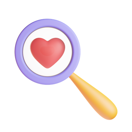 Searching Love  3D Icon