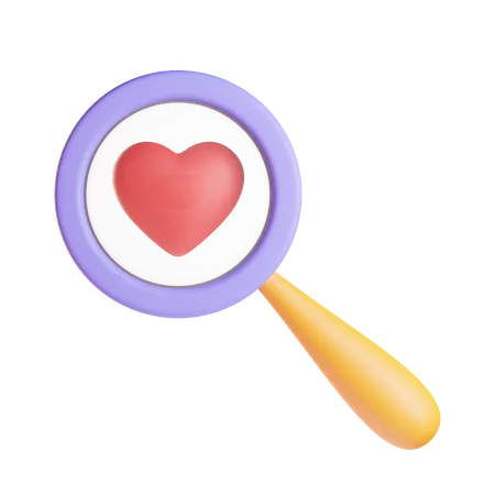 Searching Love  3D Icon