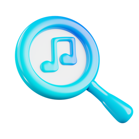 Searching Music  3D Icon