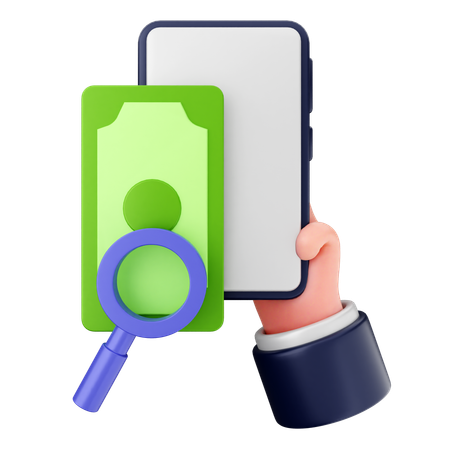 Searching Payment  3D Icon