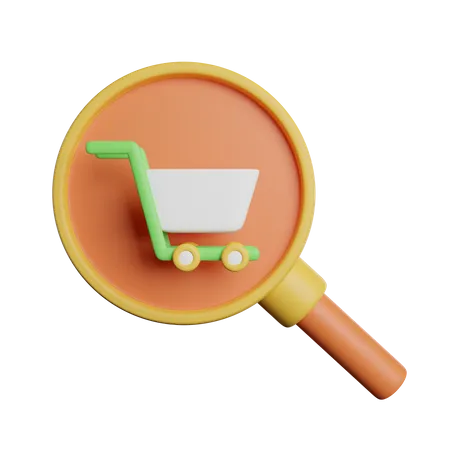 Searching Product Store 3D Icon