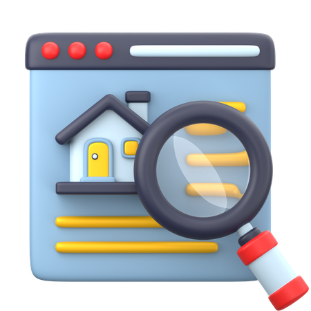 Searching Property  3D Icon