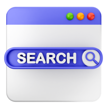 ウェブサイトを検索  3D Icon