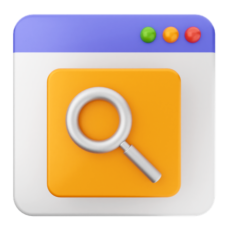 ウェブサイトを検索  3D Icon