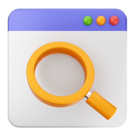 ウェブサイトを検索  3D Icon