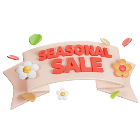 Seasonale Sale  3D Icon