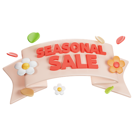 Seasonale Sale  3D Icon