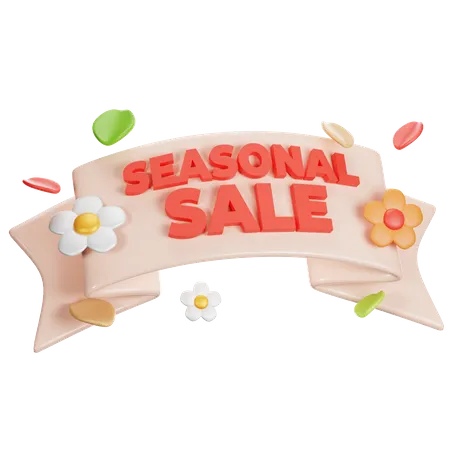 Seasonale Sale  3D Icon