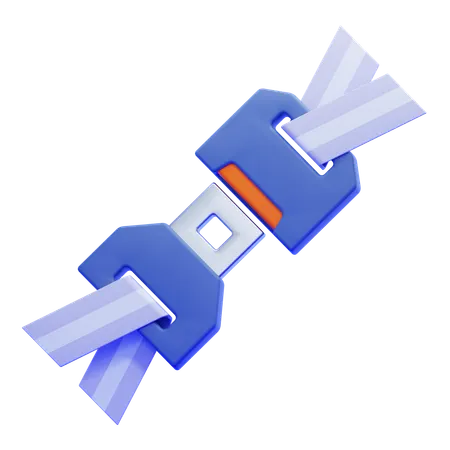 Seat Belt  3D Icon