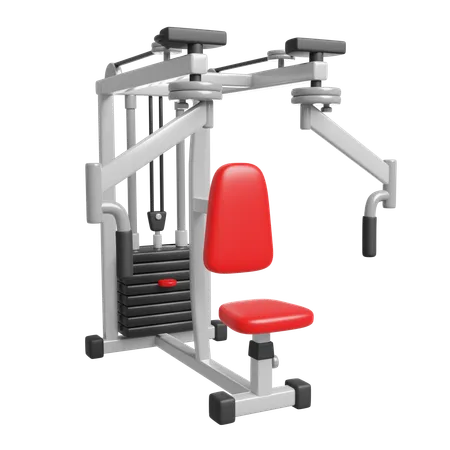 Seated Bench Press Machine  3D Icon