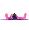 Seated Wide Leg Forward Bend Pose