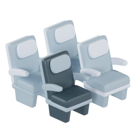 좌석  3D Icon