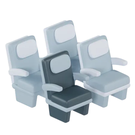 Seats  3D Icon