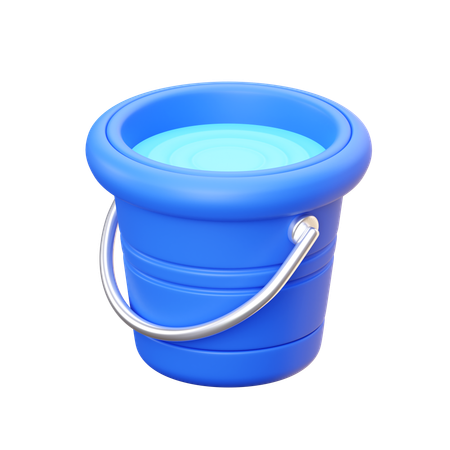 Seau d'eau  3D Icon