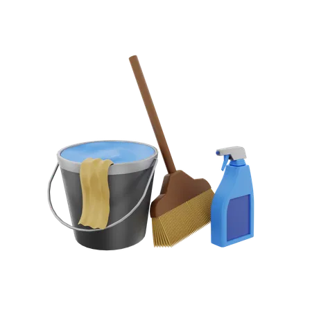 Seau d'eau  3D Icon