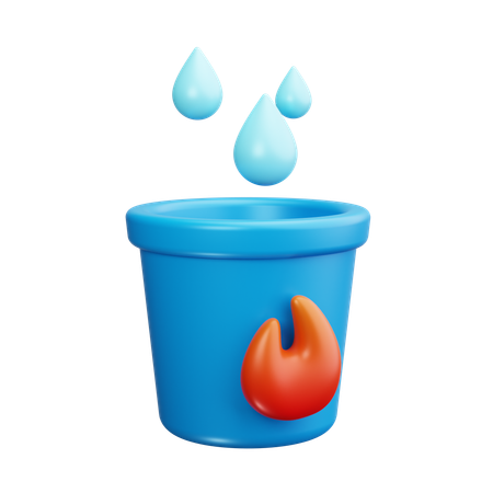 Seau d'eau  3D Icon