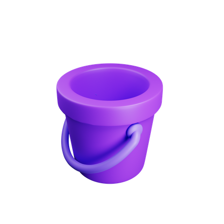 Seau d'eau  3D Icon