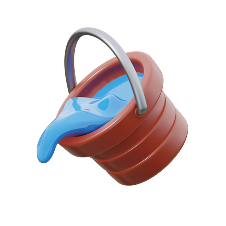 Seau d'eau  3D Icon