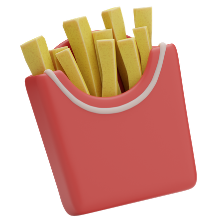 Seau à frites  3D Icon