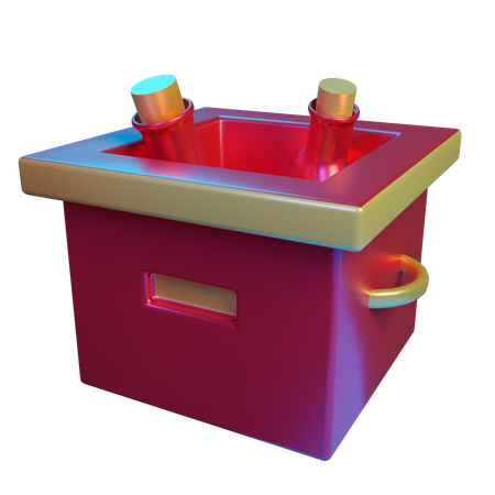 Seau à glace  3D Illustration