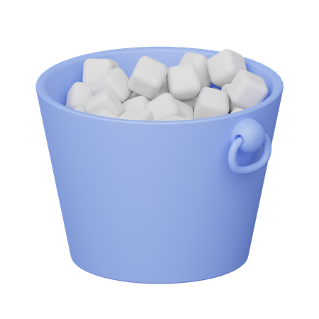 Seau à glace  3D Icon