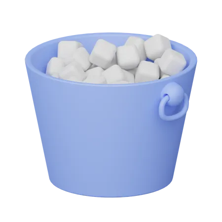 Seau à glace  3D Icon