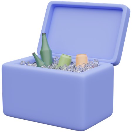 Seau à glace  3D Icon