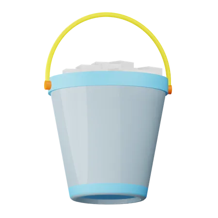 Seau à glace  3D Icon