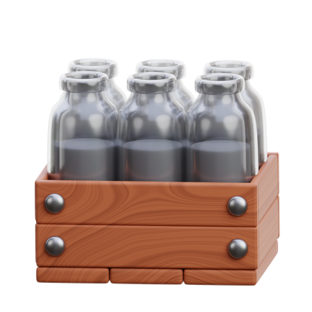 Seau à lait  3D Icon