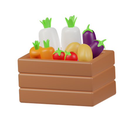 Seau à légumes  3D Icon