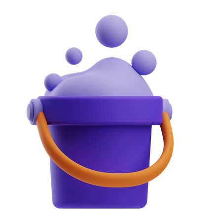 Seau en mousse  3D Icon