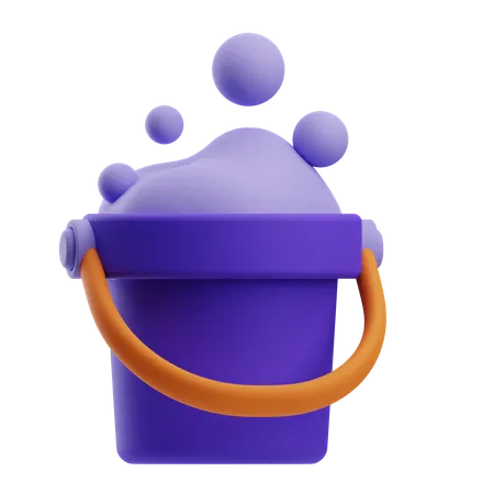 Seau en mousse  3D Icon