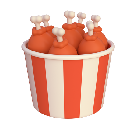 Seau à pilons  3D Icon