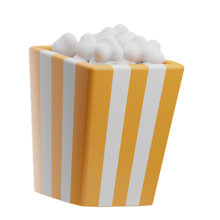 Seau à pop-corn  3D Icon