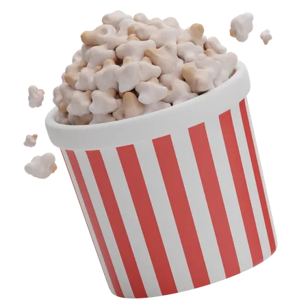 Seau à pop-corn  3D Icon