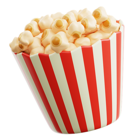 Seau à pop-corn  3D Icon