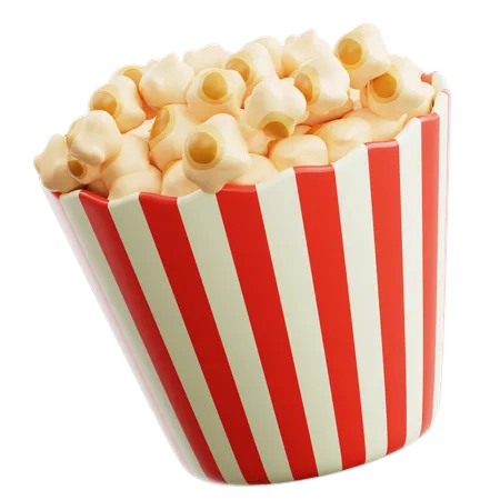 Seau à pop-corn  3D Icon