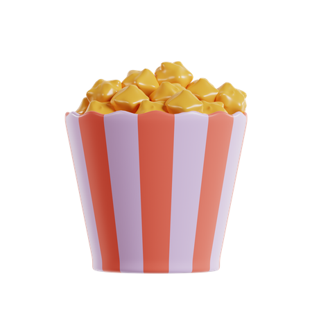 Seau à pop-corn  3D Icon