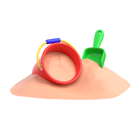 Seau à sable  3D Icon