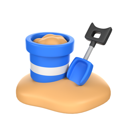 Seau à sable  3D Icon